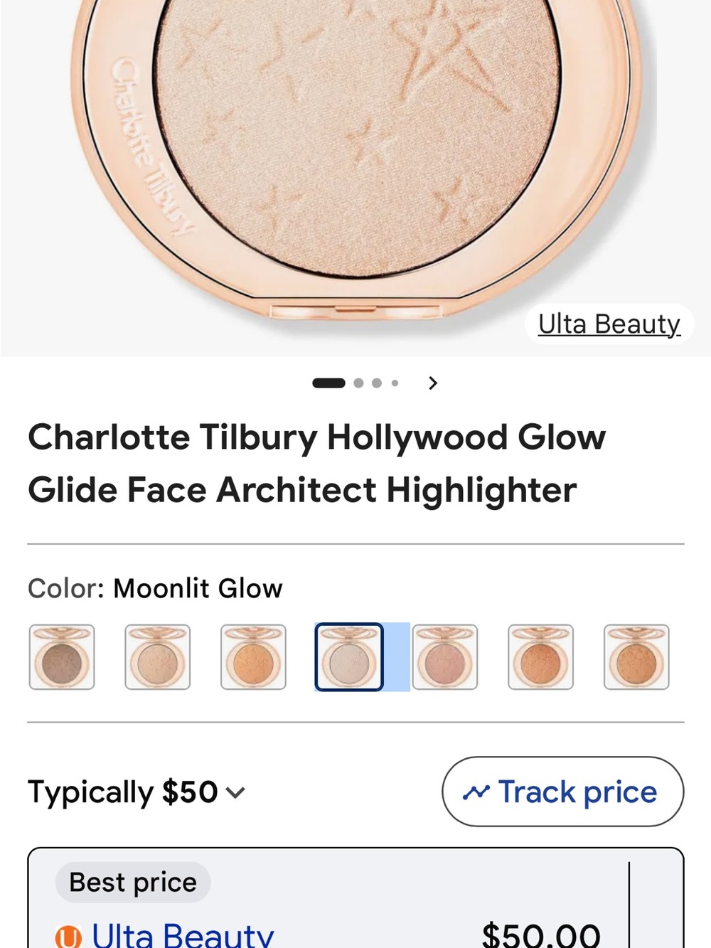 Charlotte Tilbury Moonlit Glow Champagne-Beige Highlighter